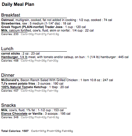 Protein First 1500 day 4