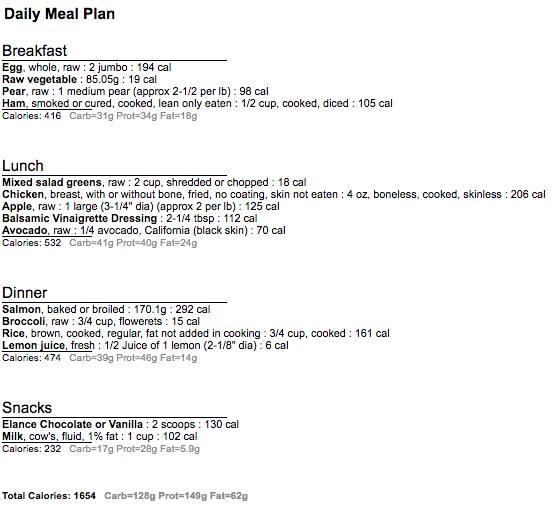 Protein First 1650 1 shake day 1